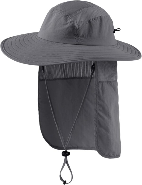 Home Prefer UPF 50+ Mens Wide Brim Fishing Hat with Neck Fla...