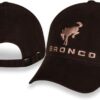 New Ford Bronco Dark Brown Unstructured Washed Canvas Cap/Ha...