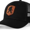 Mesh Bigfoot Hat Leather Cap for Men- Great Snapback Closure...