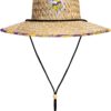 FOCO Men's NFL Team Logo Floral Lifeguard Beach Straw Sun Ha...