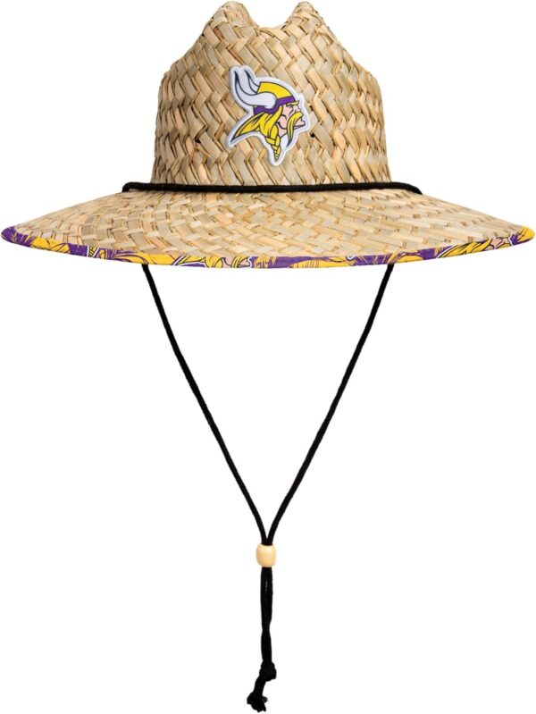 FOCO Men's NFL Team Logo Floral Lifeguard Beach Straw Sun Ha...