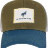 Ford Bronco Snapback Hat with Patch Logo, Olive/Teal