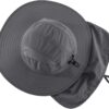 Home Prefer UPF 50+ Mens Wide Brim Fishing Hat with Neck Fla...