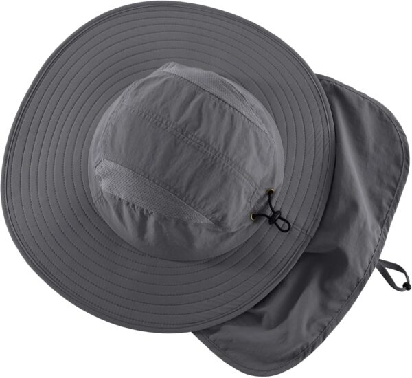 Home Prefer UPF 50+ Mens Wide Brim Fishing Hat with Neck Fla...