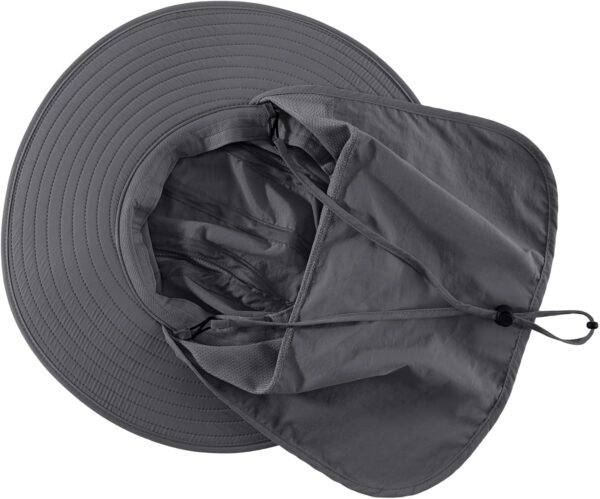 Home Prefer UPF 50+ Mens Wide Brim Fishing Hat with Neck Fla...