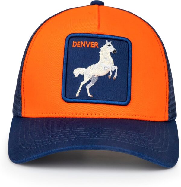 Football Fan Patch Trucker Hat - Netted Snapback Baseball Ca...