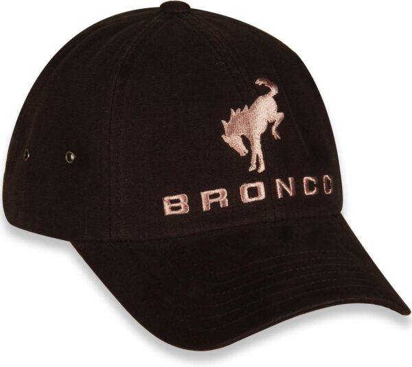 New Ford Bronco Dark Brown Unstructured Washed Canvas Cap/Ha...