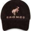 New Ford Bronco Dark Brown Unstructured Washed Canvas Cap/Ha...