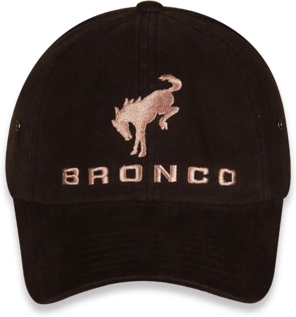 New Ford Bronco Dark Brown Unstructured Washed Canvas Cap/Ha...