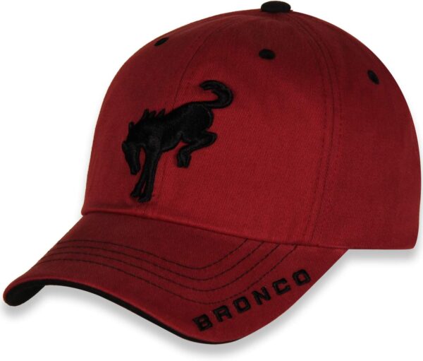Ford Bronco Racing Crimson Adjustable Fit Baseball Cap