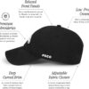 FOCO Men's NFL Team Logo Black & White Casual Hat Caps