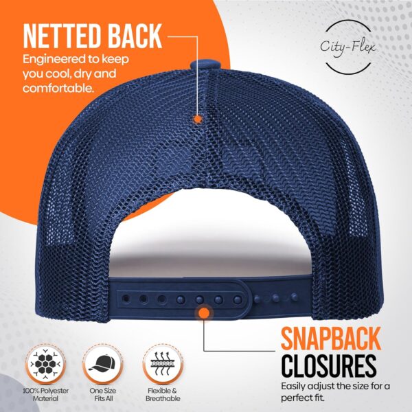 Football Fan Patch Trucker Hat - Netted Snapback Baseball Ca...
