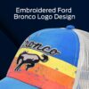 Ford Bronco Embroidered Logo Washed Cotton Adjustable Trucke...
