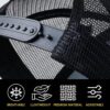 Mesh Bigfoot Hat Leather Cap for Men- Great Snapback Closure...