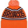 FOCO NFL Team Logo Stripe Pom Beanie Hat
