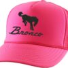 Bronco Trucker Hat Vintage Car Lover Embroidered Mesh Cap