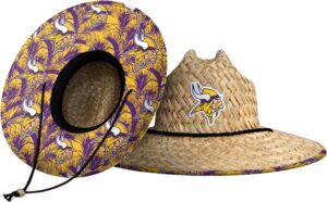 FOCO Men's NFL Team Logo Floral Lifeguard Beach Straw Sun Ha...