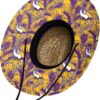 FOCO Men's NFL Team Logo Floral Lifeguard Beach Straw Sun Ha...