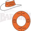 Foldaway Bronco Cooler Leather Hat - Item 1062