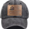 HHNLB American Flag Trucker Hat, Adjustable USA Flag Car Bas...