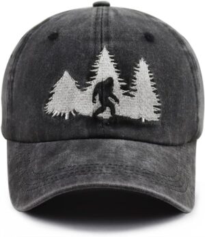 Bigfoot Hats for Men Women, Funny Adjustable Cotton Embroide...