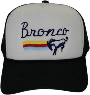 Bronco Trucker Hat Black/White