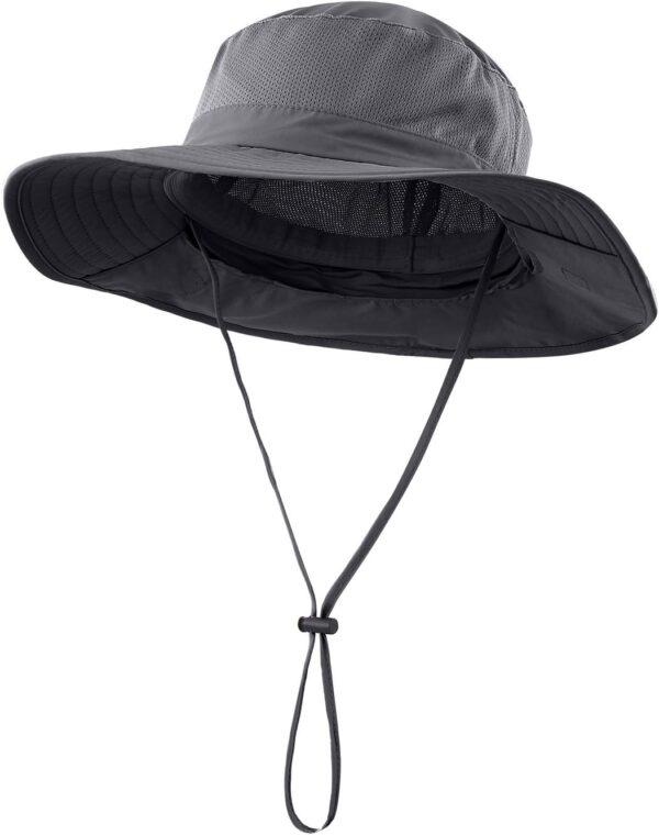 Home Prefer Outdoor UPF50+ Mesh Sun Hat Wide Brim Fishing Ha...