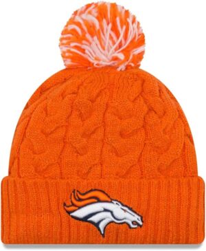 New Era Women's NFL Official Cozy Cable Knit Cuff Pom Beanie...