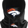 FOCO NFL Team Logo Black Drawstring Winter Cap Hooded Gaiter...