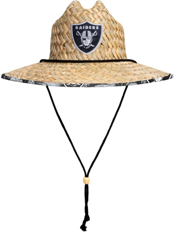 FOCO Men's NFL Team Logo Floral Lifeguard Beach Straw Sun Ha...