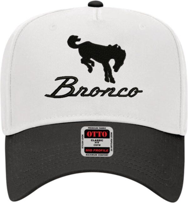 Bronco Embroidered 2 Tone Hat