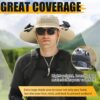 Wide Brim Solar Fan Outdoor Fishing Hat Hats for Men Women &...