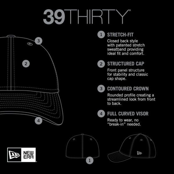 New Era Unisex-Adult NFL 39THIRTY Team Color Neo Primary Log...