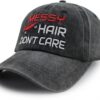 Goyklrb Messy Hair Don't Care Baseball Cap for Women Men, Fu...