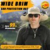 Wide Brim Solar Fan Outdoor Fishing Hat Hats for Men Women &...