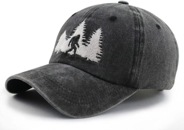 Bigfoot Hats for Men Women, Funny Adjustable Cotton Embroide...
