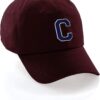 Custom Hat A to Z Initial Letters Classic Baseball Cap, Burg...