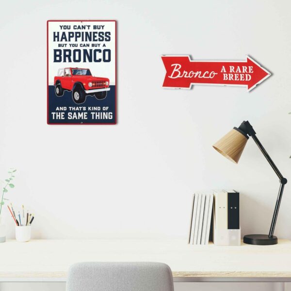 Ford Bronco Happiness Metal Wall Decor - Ford Bronco Wall Ar...