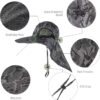 Outdoor Sun Hat for Men with 50+ UPF Protection Safari Cap W...