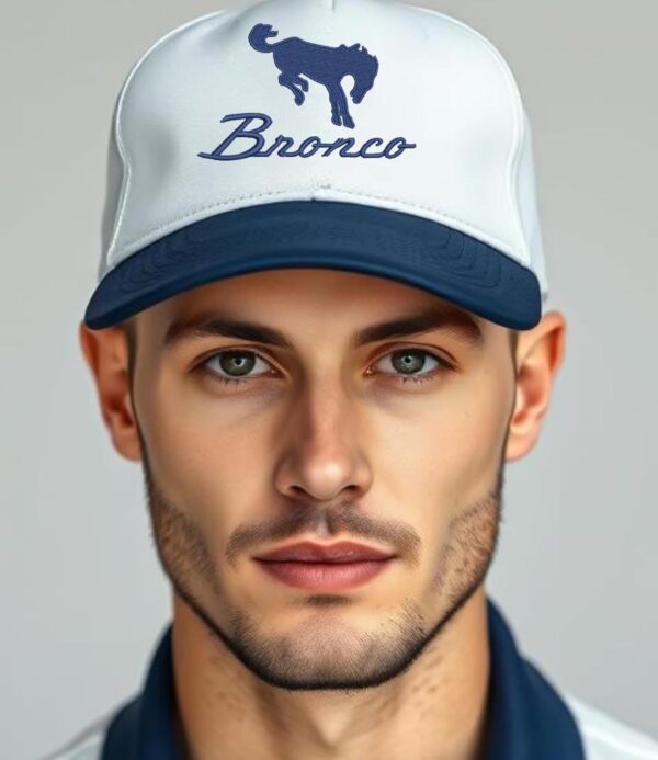 Bronco Embroidered 2 Tone Hat