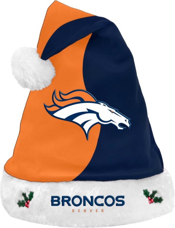 FOCO NFL 2017 Basic Plush Holiday Christmas Santa Hat