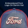 Ford Truck Hat, Logo Mesh Adjustable Baseball Cap with Curve...