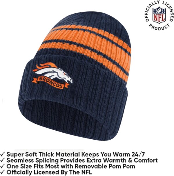 Ultra Game Youth NFL Official Super Soft Team Stripe Winter ...