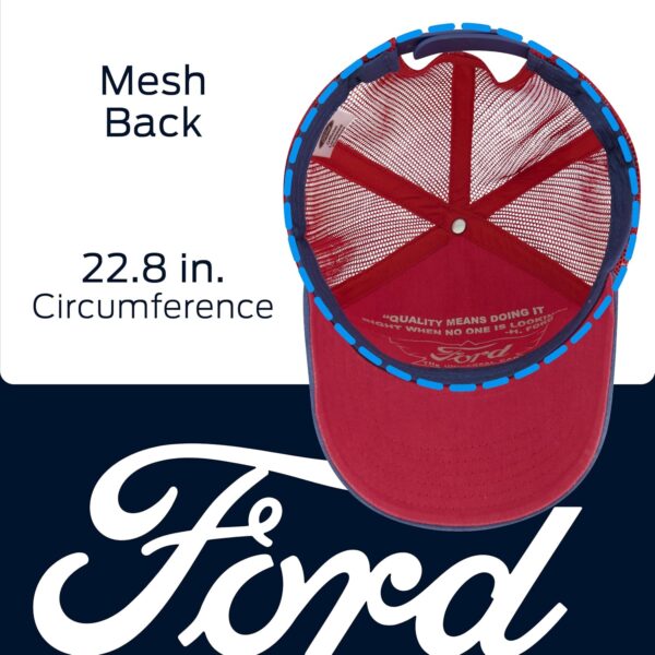 Ford Truck Hat, Logo Mesh Adjustable Baseball Cap with Curve...