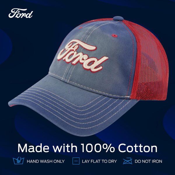Ford Truck Hat, Logo Mesh Adjustable Baseball Cap with Curve...