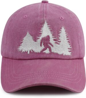 Bigfoot Hats for Men Women, Funny Adjustable Cotton Embroide...
