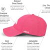 FOCO Men's NFL Team Logo Magenta & White Casual Hat Caps