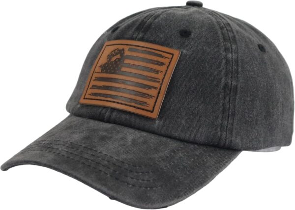 HHNLB American Flag Trucker Hat, Adjustable USA Flag Car Bas...