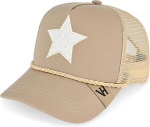 Vintage Havana Black Trucker Hats Women | Mesh Adjustable Sn...