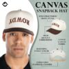 Funky Junque Vintage Canvas Snapback Hat - Adjustable 2 Tone...